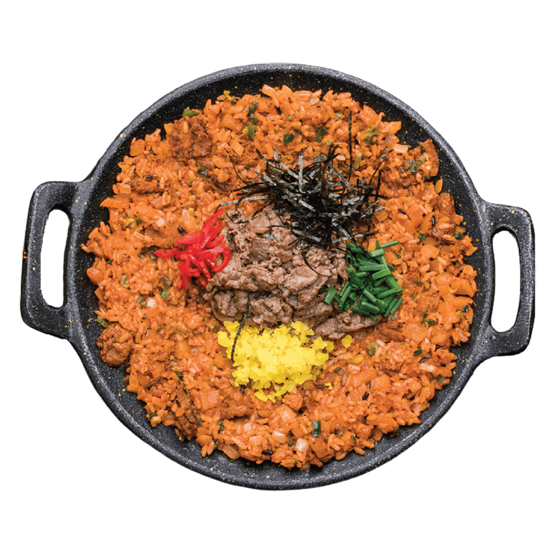Radish Kimchi Fried Rice w/ Brisket